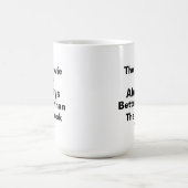 Dyslexic Mug - No, I didn't read the book コーヒーマグカップ (中央)