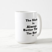 Dyslexic Mug - No, I didn't read the book コーヒーマグカップ (正面右)