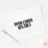 Dyslexics Untieのシールシート ラウンドシール (封筒)