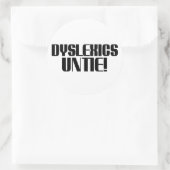 Dyslexics Untieのシールシート ラウンドシール (バッグ)