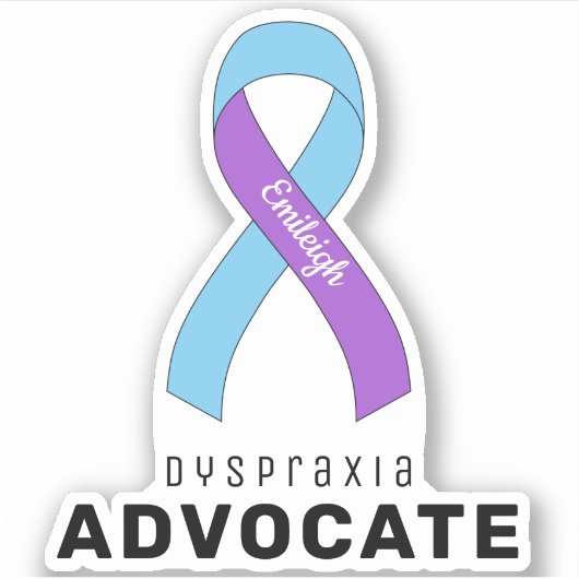 Dyspraxia Advocateビニールステッカー シール (正面)