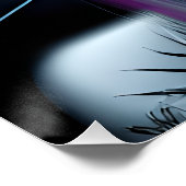 DystopianエイリアンヒトハイブリッドエーテルAiアート ポスター (コーナー)