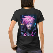 Dystopian Cyberpunk Sci-Fi未来通りPunk 01 Tシャツ (裏面)