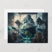 Dystopian World Experiment – コンセプトアート – ファンタジー ポストカード (正面/裏面)