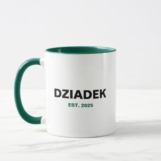 "Dziadek" Est.2025 – 完璧なグランドパギフト マグカップ (左)