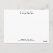 Dzongsar Shedraのチベット仏教の仏塔 ポストカード (裏面)