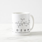 Dzungペプチド名mug コーヒーマグカップ (正面右)