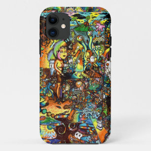 Eによって曲げられるサイケデリックな芸術 iPhone 11 ケース