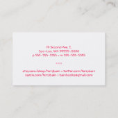 Eのかわいいのしみの店 名刺 (裏面)