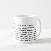 Eのコーヒー・マグの前のI コーヒーマグカップ (正面右)