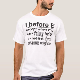 Eの前のI Tシャツ