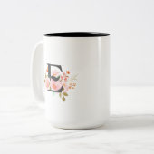 Eの文字のコーヒーマグ ツートーンマグカップ (正面左)