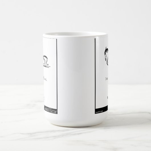 Eはかつて小さいウナギでした コーヒーマグカップ (中央)