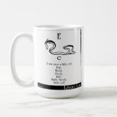 Eはかつて小さいウナギでした コーヒーマグカップ (左)