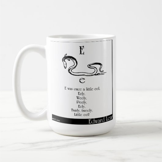 Eはかつて小さいウナギでした コーヒーマグカップ (左)