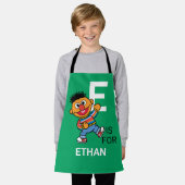 Eはアーニーのためだ |名前の追加 エプロン (着用した状態)
