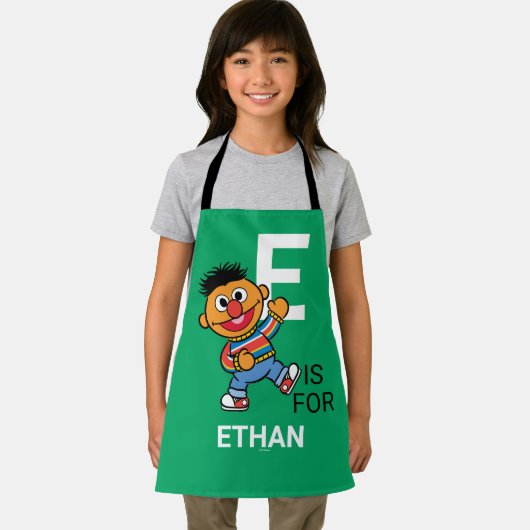 Eはアーニーのためだ |名前の追加 エプロン (インサイチュ)