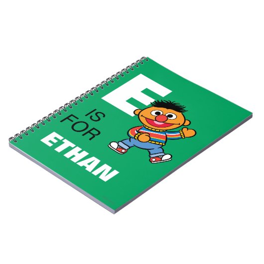 Eはアーニーのためだ |名前の追加 ノートブック (左側)