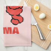 Eはエルモだ |名前の追加 キッチンタオル (四つ折り)