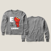 Eは|があなたの名前を加えるElmoのためです (デザイン 正面&背面)