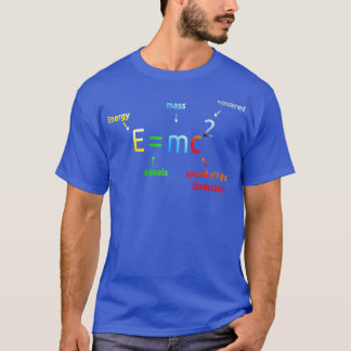 EはM Cの2乗E=MC2の科学方程式Long Sに等しい Tシャツ