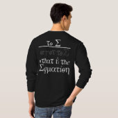 Eを取るべきか、取らざるべきか、それが問題だ Tシャツ (裏面フル)
