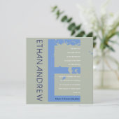 Eイニシャルコレクションバーバルミツワー招待状 招待状 (スタンド正面)