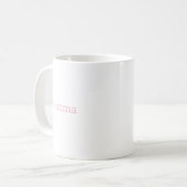 Eイニシャルフローラモノグラム コーヒーマグカップ (正面左)
