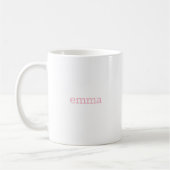 Eイニシャルフローラモノグラム コーヒーマグカップ (左)