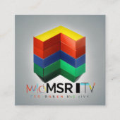 Eコマースビジネス開発者 スクエア名刺 (正面)