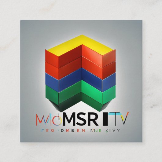 Eコマースビジネス開発者 スクエア名刺 (正面)