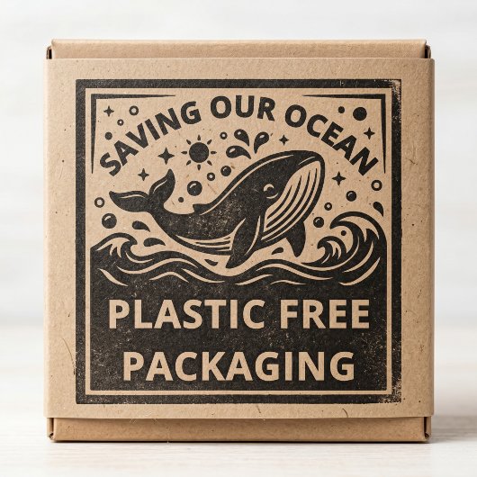Eコマース向けプラスチックフリー梱包スタンプ ラバースタンプ