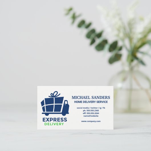 Eコマース/宅配便 名刺 (スタンド正面)