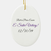 Eシスター勝利オーナメントオーバルフロント/バック セラミックオーナメント (裏面)