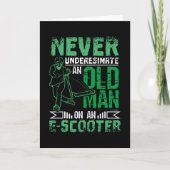 Eスクーターの老人 カード (正面)