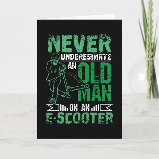 Eスクーターの老人 カード (正面)