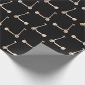 Eスクーターパターン（の模様が）ある ラッピングペーパー (角)