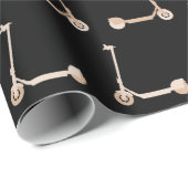 Eスクーターパターン（の模様が）ある ラッピングペーパー (ロールコーナー)