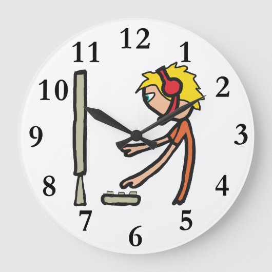 eスポーツゲーマー ラージ壁時計 (正面)