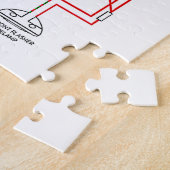 EタイプJag、配線図。 ジグソーパズル (側面)