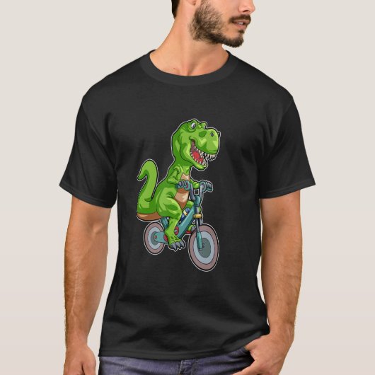 Eバイクとレックス用Dino Riding Ebike Tシャツ (正面)