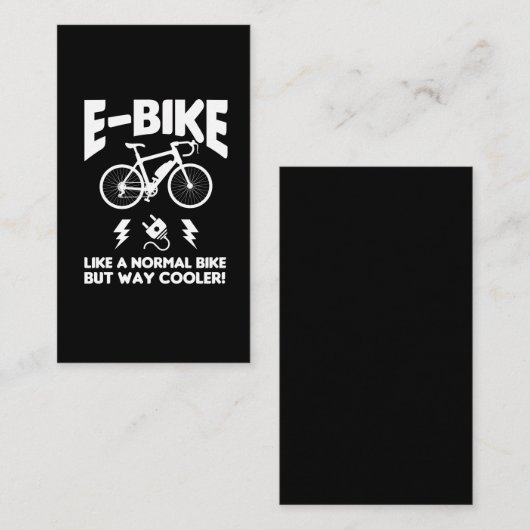 Eバイクサイクリング電動自転車サイクリング 名刺 (正面/裏面)
