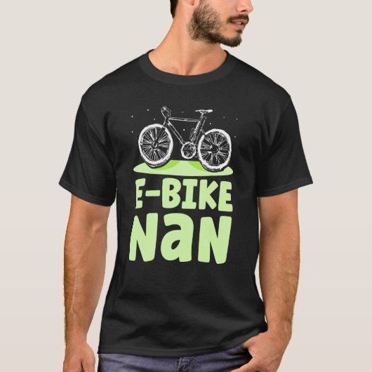 Eバイクナンサイクリストバイクもしくは自転車に乗る人サイクリング電気おばあちゃんG Tシャツ (正面)