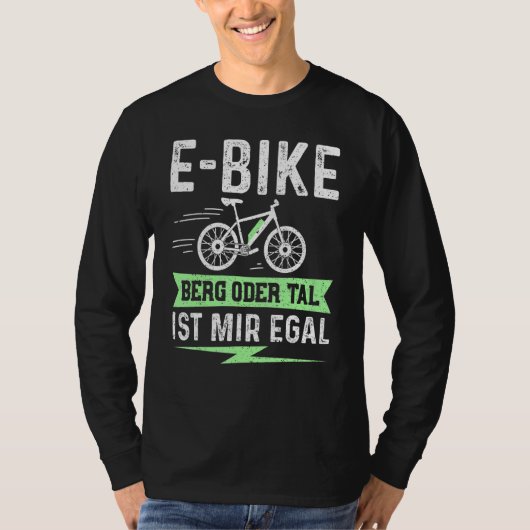 Eバイクマウンテンまたはバレーイストミールエガル – エレクトリック Tシャツ (正面)