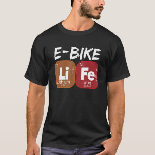 Eバイクライフ周期表電動バイク1 Tシャツ