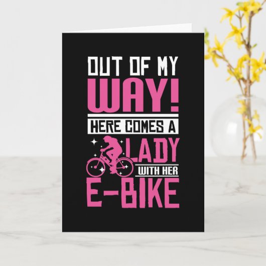 Eバイクレディ カード (黄色い花)