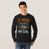 EバイクEバイク電動自転車マンことわざ Tシャツ (正面フル)