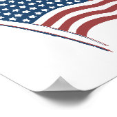 Eプルリバス愛国心のない米国国旗 ポスター (角)