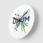 Eプルリバス・ウンム ラウンド壁時計 (傾斜)