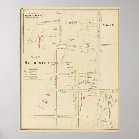 Eマンチェスター、バーカービル、第6区 ポスター (正面)